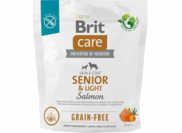 Dry food for older dogs all breeds (over 7 years of age) Brit Care Dog Grain-Free Senior&Light Salmon 1kg