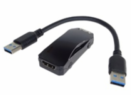 PremiumCord USB 3.0 adaptér na HDMI se zvukem, FULL HD 1080p