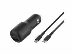 Belkin BOOST Charge 42W Dual Car Charger PD/PPS Tech. CCB005btBK