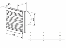 Výsuvný ventilátor HAUSHALT FRIZZ D100