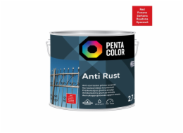 barva Pentacolor Antirust, červená, 2,7l