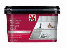 Smaltovaná barva V33 Perfection Kitchen, 2 l, světle šedá