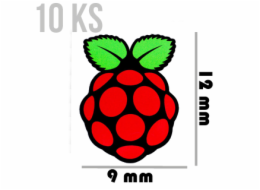 PIMORONI Samolepky malé 12x9 10ks pre Raspberry