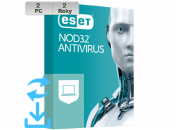 ESET NOD32 Antivirus 20XX 2PC na 2r El.lic AKT