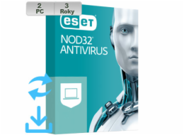 ESET NOD32 Antivirus 20XX 2PC na 3r El.lic AKT