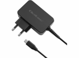 Nabíječka Qoltec Nabíječka GaN Power Pro | 1xUSB-C | 30W | 5-20V | 1,5-3A | Černá