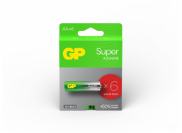 Prvky GP SUPER ALKALINE AA/LR06, 6 ks.