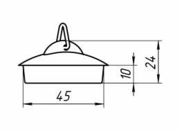 Koupelnová zátka Aniplast M300, 11