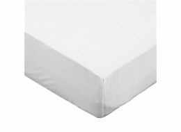 Prostěradlo Okko 601, bílé, 180/200x200 cm, s gumou