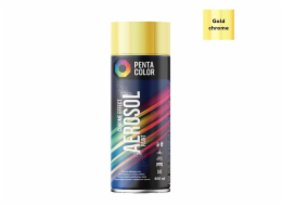 Aerosolová barva Pentacolor zlatá - barva chrom 400ml