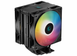 DEEPCOOL chladič AG400 DIGITAL PLUS širší / 120mm fan ARGB / 4x heatpipes / PWM / pro Intel i AMD / černý