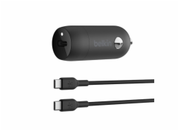 Belkin BOOSTCHARGE™ 30W USB-C Power Delivery PPS nabíječka do auta + 1m USB-C na USB-C kabel, černá