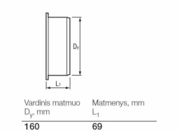 Venkovní kanalizační roleta Wavin, O 160 mm