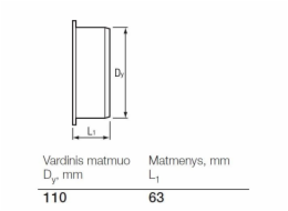 Venkovní kanalizační roleta Wavin, O 110 mm