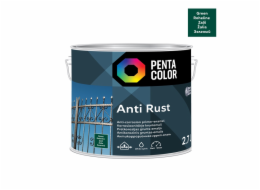 Emailová barva Pentacolor Antirust, zelená, 2,7l