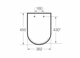 Kryt na WC Meridian A8012A200B SC