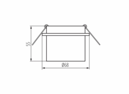 Instalované svítidlo Kanlux Spag S, 35W, GU10