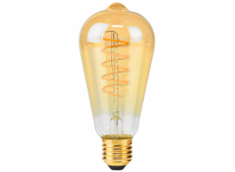 NEDIS LED žárovka E27/ ST64/ 3,8 W/ 220 V/ 250 lm/ 2100 K/ stmívatelná/ extra teplá bílá/ retro styl