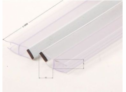 Deante vertikální magnetické těsnění pro pohyblivé sklo 5 mm, kabiny Funkia (XKCP1UU50)