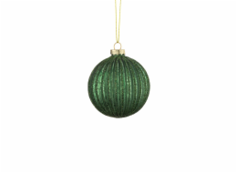 Christmas Touch ozdoby na vánoční stromeček, zelená, 8 cm, sklo