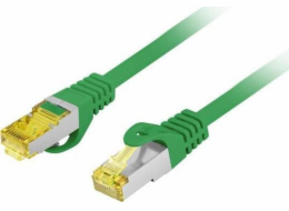 Patchcord Cat. 6A S/FTP LSZH CU 1M Green Fluke