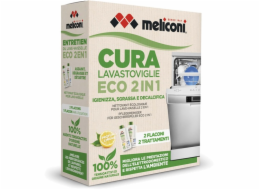 Čstič myček nádobí Meliconi, 656162, Eco Care, 2v1,tekutý, 3 funkce čištění, 2 x 250 ml