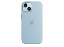 iPhone 15+ Silicone Case with MS - Light Blue