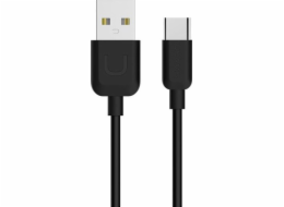 Usams USB-A – USB-C kabel USB 1 m černý (63881-uniw)