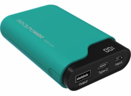 Powerbanka Realpower PB-7500C 7500mAh zelená