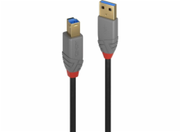 Lindy USB-A - USB-B USB kabel 5 m černý (36744)