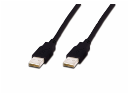 Digitus USB-A - USB-A USB kabel 1,8 m černý (AK-300100-018-S)