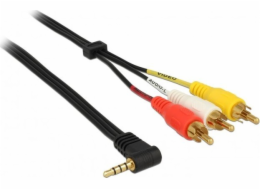 Delock Cable Jack 3,5 mm - RCA (Cinch) x3 1,5 m černý (84504)