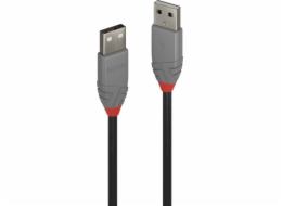 Lindy USB-A - USB-A kabel USB 5 m černý (36695)