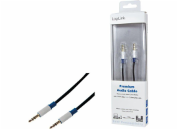 Kabel LogiLink Jack 3,5 mm – Jack 3,5 mm 1,5 m černý (BASC15)