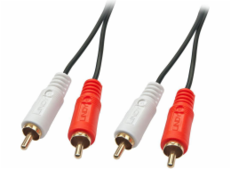 Lindy RCA (Cinch) x2 - RCA (Cinch) x2 kabel 2m černý (35661)