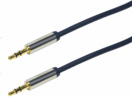 Kabel LogiLink Jack 3,5 mm – Jack 3,5 mm 1,5 m modrý (CA10150)