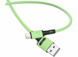 Usams USB-A - microUSB USB kabel 1 m zelený (69871-uniw)