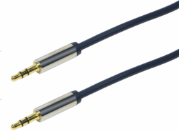 Kabel LogiLink Jack 3,5 mm – Jack 3,5 mm 1 m modrý (CA10100)