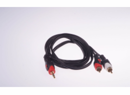 Libox Jack 3,5 mm - RCA (Cinch) kabel x2 1,5 m černý (LB0022)