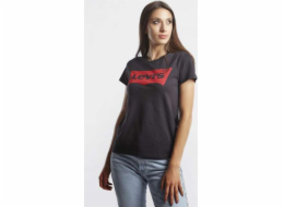 Levi`s THE PERFECT GRAPHIC TEE 0201 LARGE BATWING BLACK - S - dámské - černé