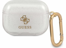 Guess Ochranné pouzdro GUAPUCG4GT Transparent Glitter Collection transparentní