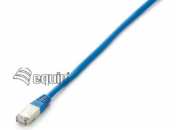 Equip Patchcord Cat6a, S/FTP, 10m, modrý (605636)