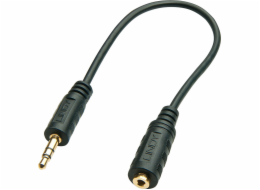 Lindy Jack 2,5 mm - Jack 3,5 mm kabel 0,2 m černý (35699)