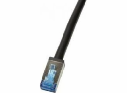 Patchcord LogiLink Logilink Cq7023s Cat.6a S/ftp Pvc+pe 0,5m Černá