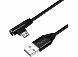 LogiLink USB-A - microUSB USB kabel 0,3 m černý (CU0141)