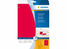 Herma Color etikety 5046, A4, 99,1 x 67,7 mm, jasně červený matný papír, 160 ks (5046)