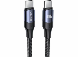 Usams USB-C – USB-C USB kabel 3 m černý (6958444973357)