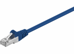 Goobay Patch cord F / UTP kat. 5e CCA modrá 0,5m (50127)