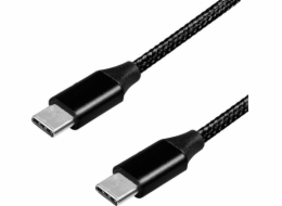 LogiLink USB-C - USB-C kabel USB 0,3 m černý (CU0153)