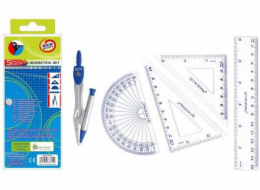 Starpak Metal kompasy + geometrická sada pouzdro STK-1019 (262681)